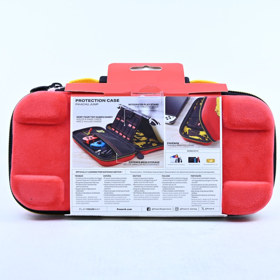 Pokemon Pikachu Protective Travel Case - Nintendo Switch Accessory