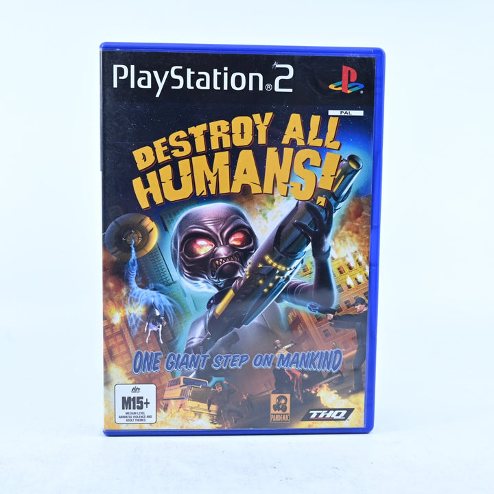 Destroy All Humans! - Sony Playstation 2 / PS2 Game + Manual - PAL