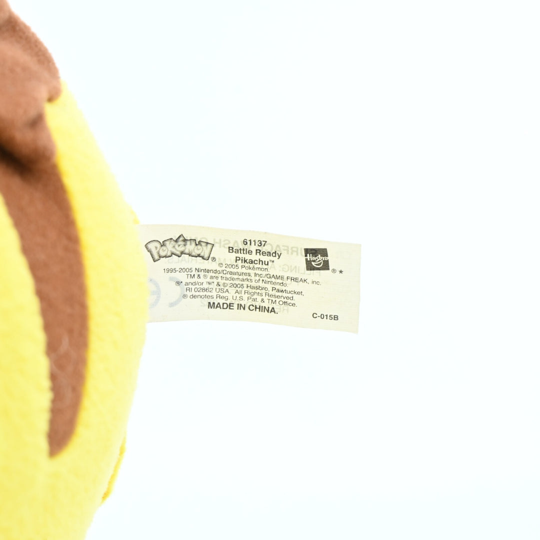 Battle Ready Pikachu Plushie 10" - Pokemon - Hasbro, 2005