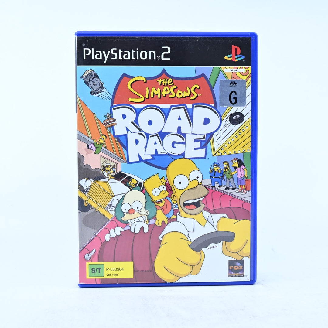 The Simpsons Road Rage - Sony Playstation 2 / PS2 Game + Manual - PAL