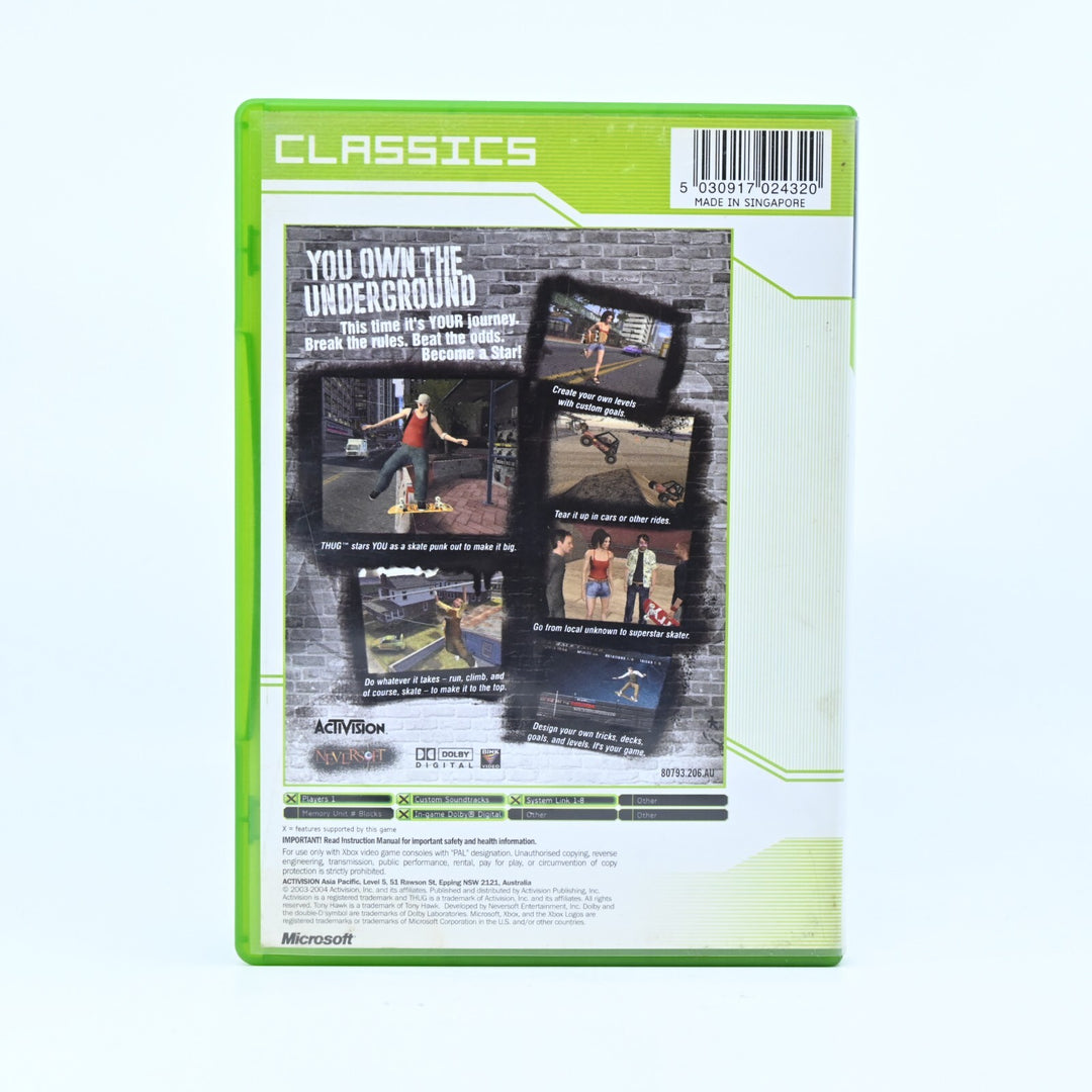 Tony Hawk's Underground - Original Xbox Game - No Manual - PAL - MINT DISC!