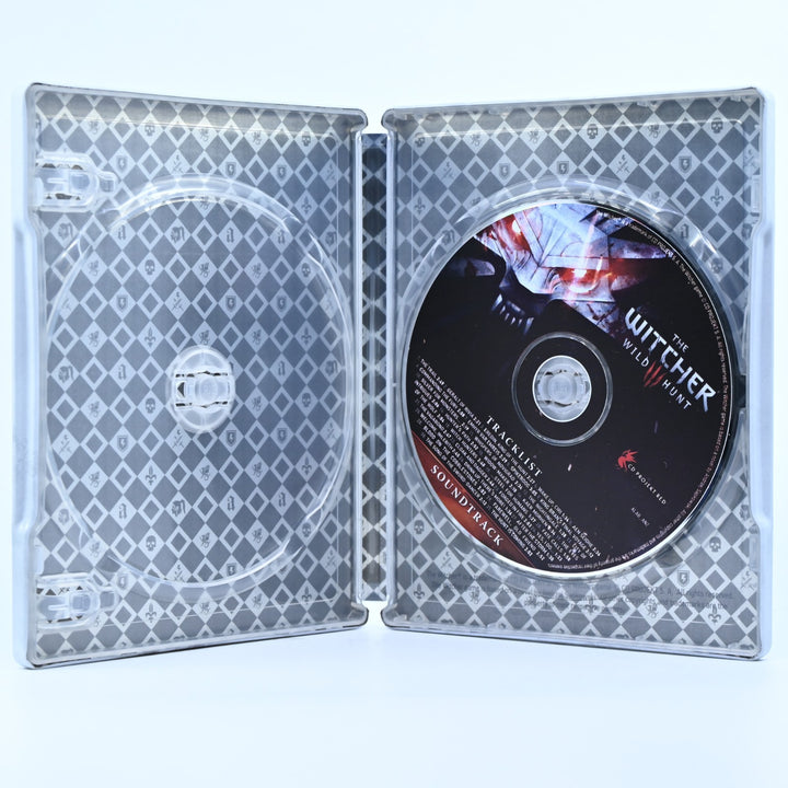 LIKE NEW! The Witcher III 3: Wild Hunt - Steelbook + Soundtrack - PC - No Game