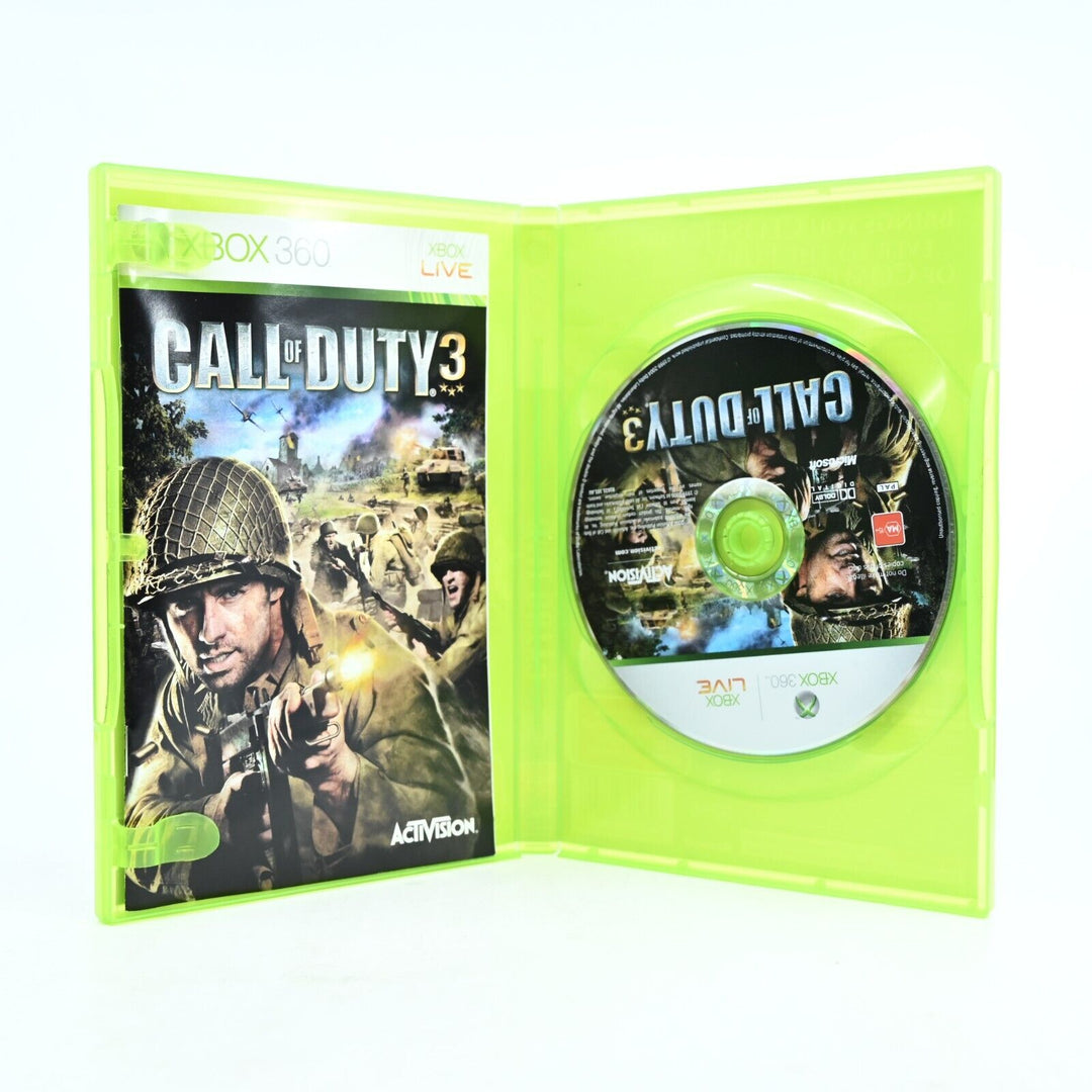 Call of Duty 3 - Xbox 360 Game + Manual - PAL - MINT DISC!