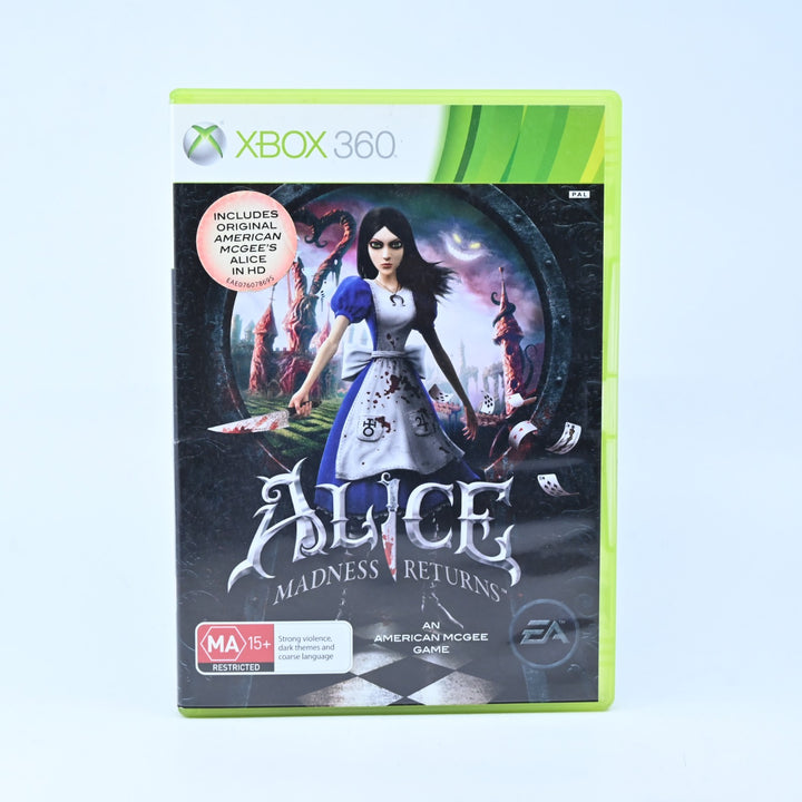 Alice Madness Returns - Xbox 360 Game - PAL - MINT DISC!