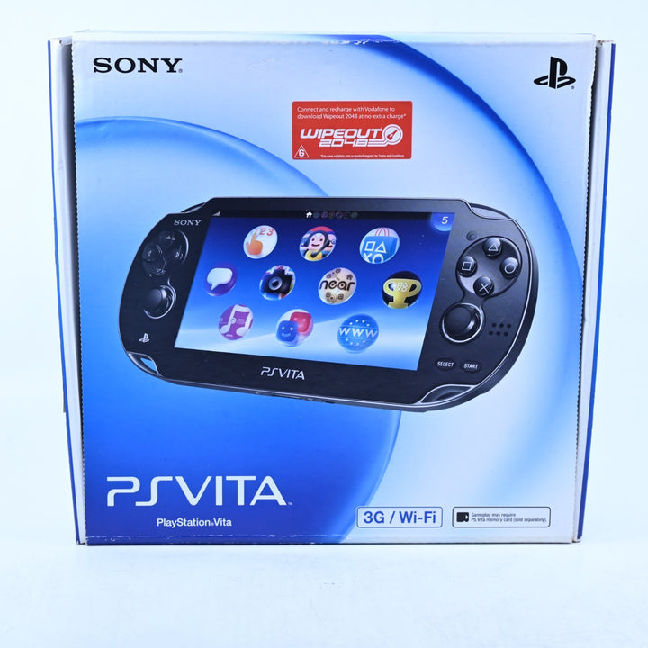 Crystal Black Sony PS Vita Boxed Console - PCH-1102 - PCH-1100 - FREE POST!