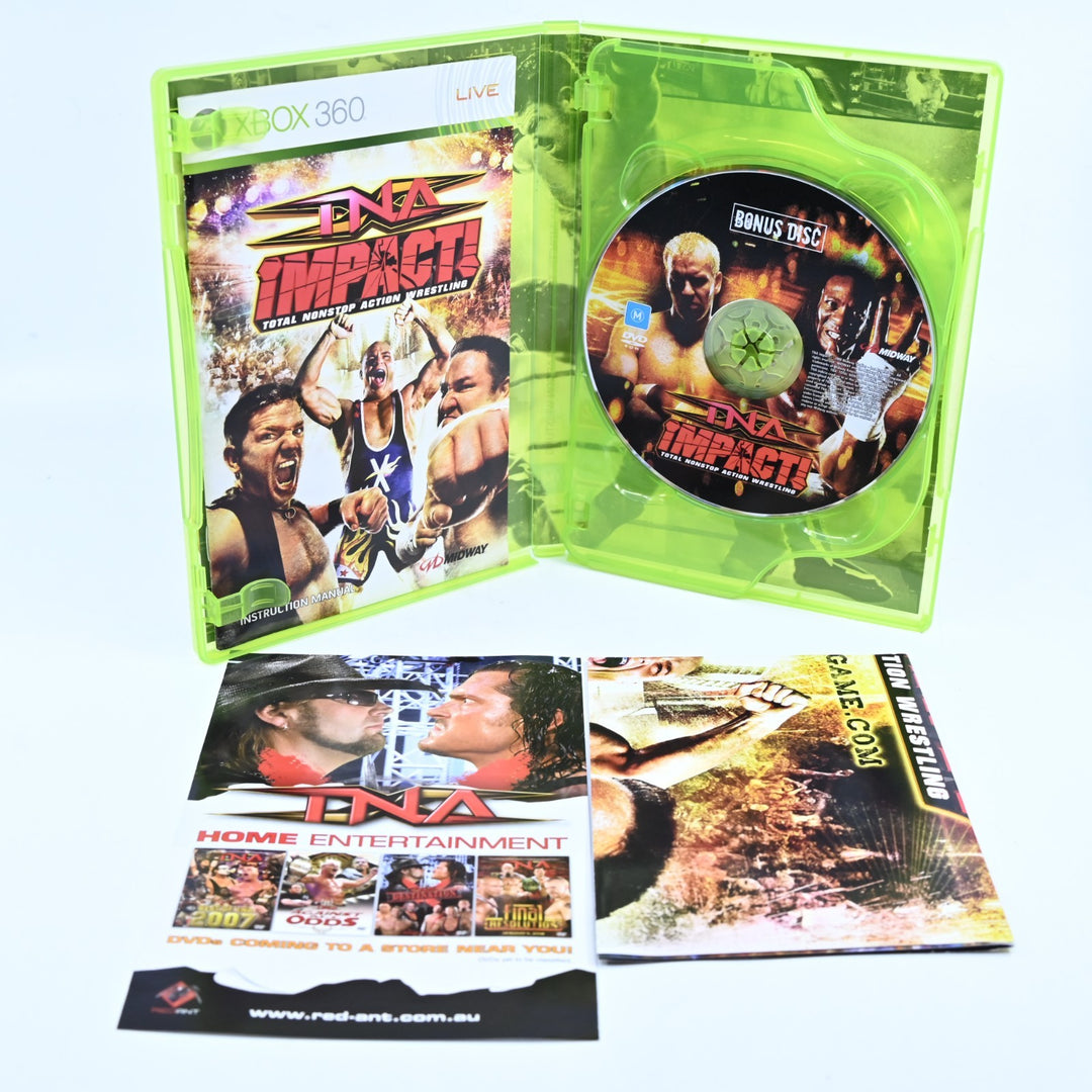 TNA Impact! Total Nonstop Action Wrestling - Xbox 360 Game + Manual - PAL