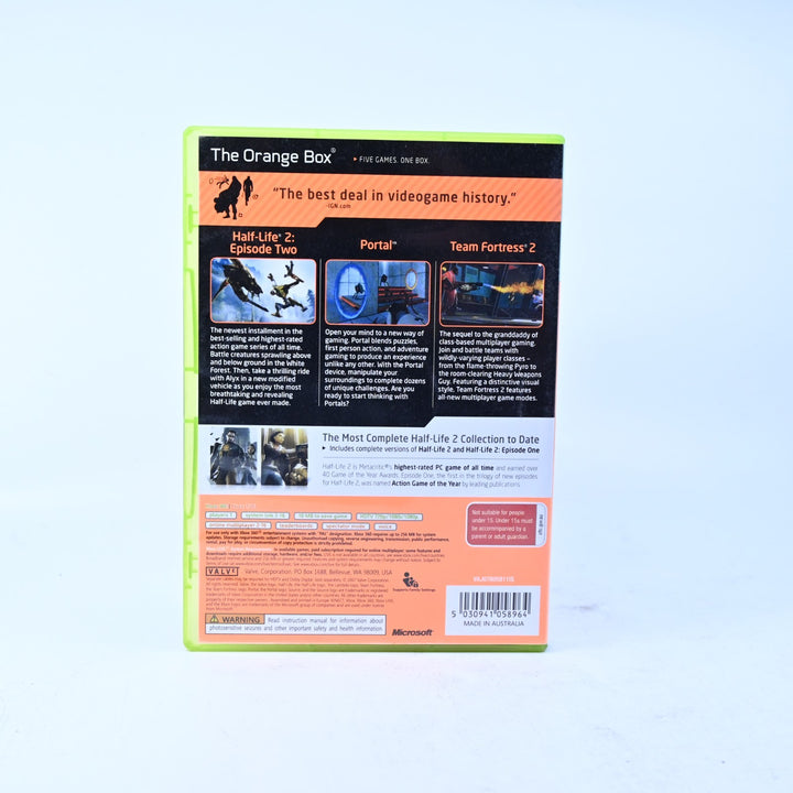 The Orange Box - Xbox 360 Game + Manual - PAL - MINT DISC!