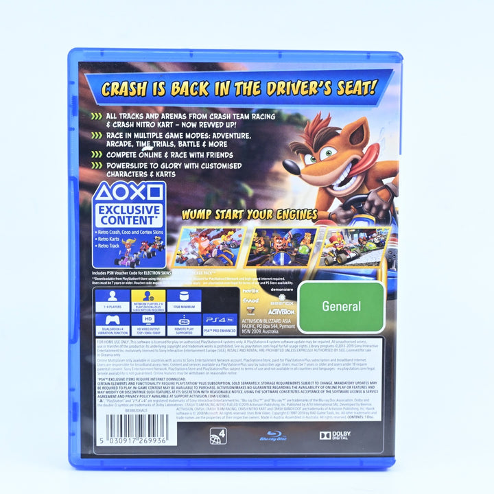 CTR Crash Team Racing Nitro Fueled - Sony Playstation 4 / PS4 Game - FREE POST!