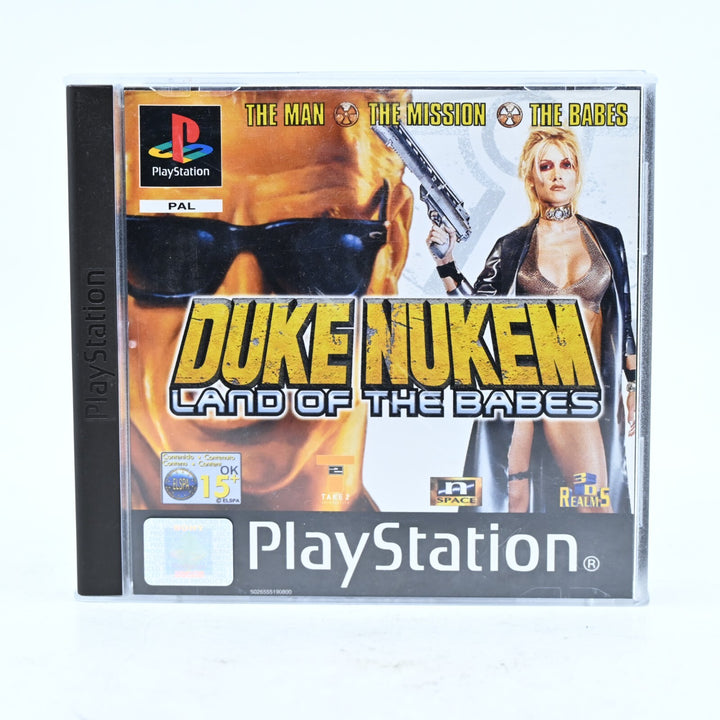 Duke Nukem: Land of the Babes  - Sony Playstation 1 / PS1 Game + Manual - PAL