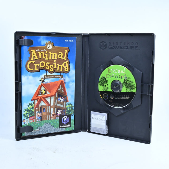 Animal Crossing + Memory Card - Nintendo Gamecube Game + Manual - PAL