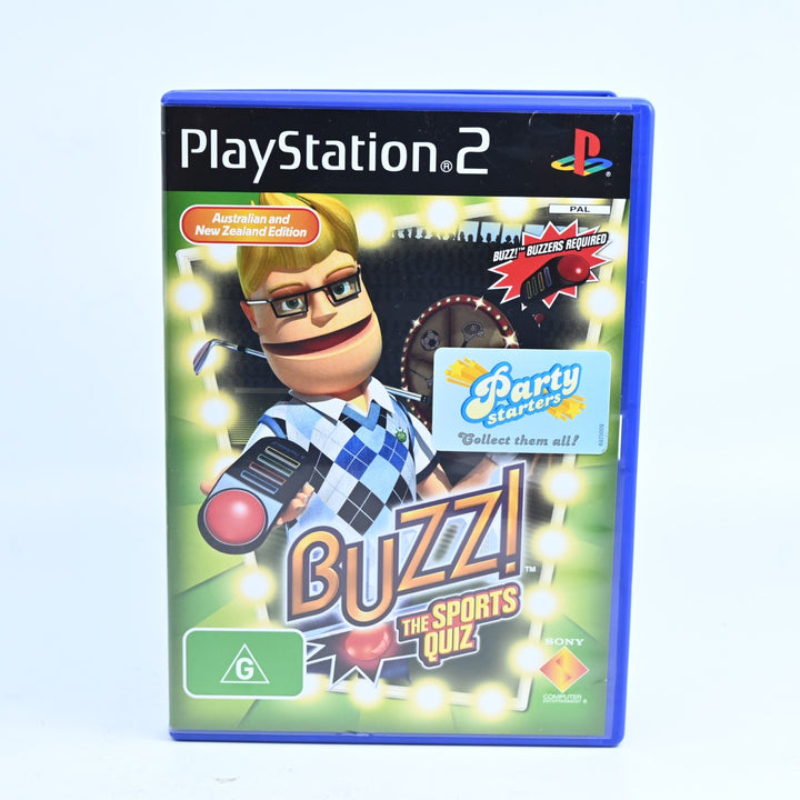 Buzz! The Sports Quiz - Sony Playstation 2 / PS2 Game + Manual - PAL