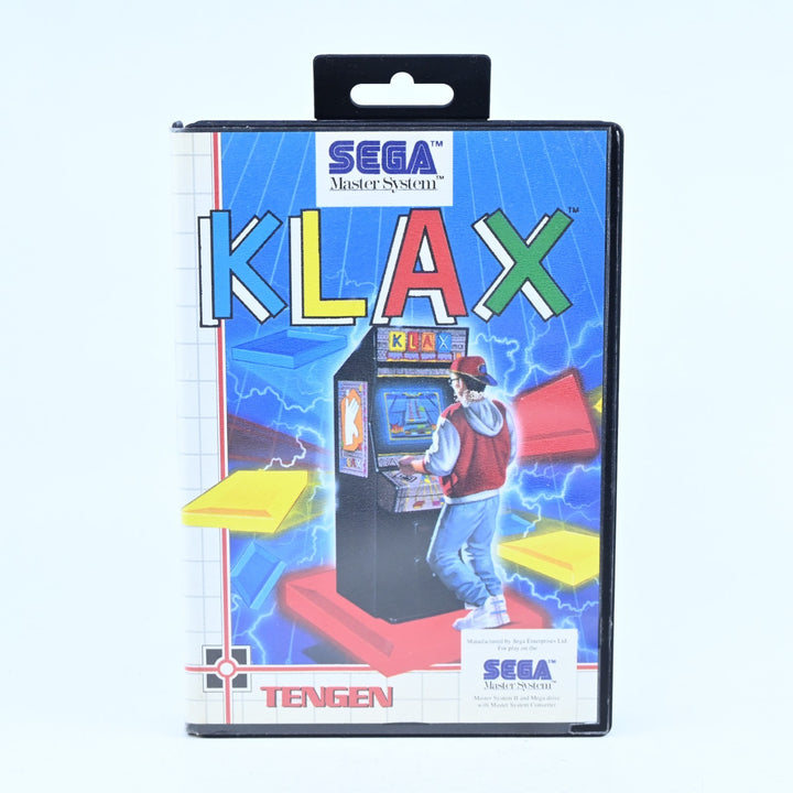 KLAX - Sega Master System Game + Manual - PAL - FREE POST!
