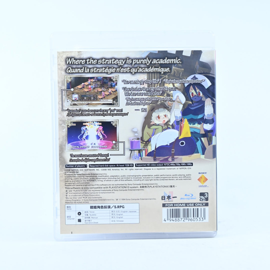Disgaea 3: Absence of Justice - Sony Playstation 3 / PS3 Game + Manual