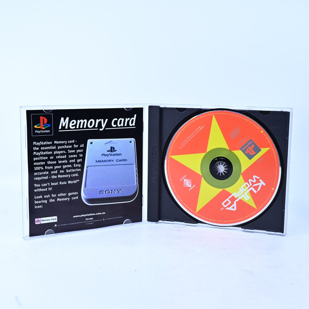 Kula World - Sony Playstation 1 / PS1 Game + Manual - PAL - MINT DISC!