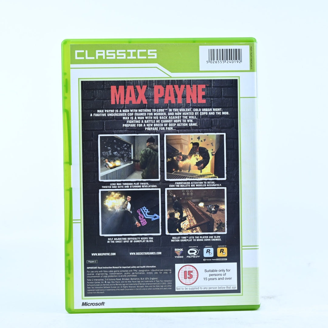 Max Payne - Original Xbox Game - No Manual - PAL - MINT DISC!