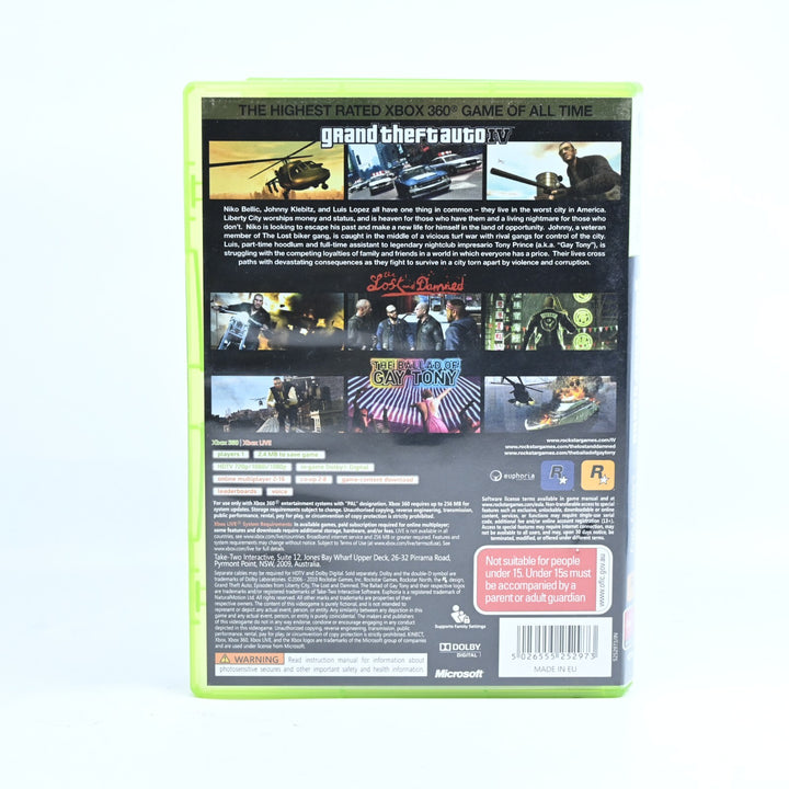 Grand Theft Auto IV & Episodes from Liberty City - Xbox 360 Game + Manual