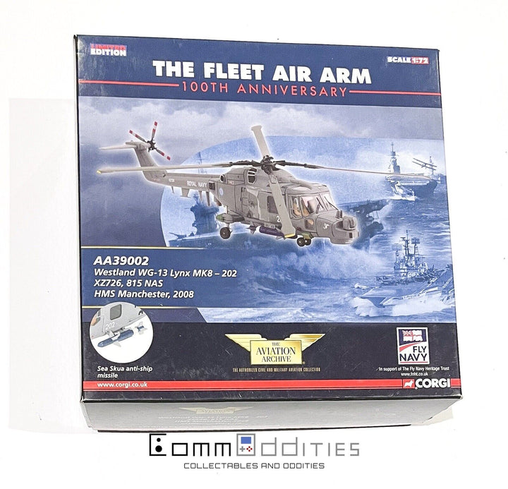 Westland Lynx - Royal Navy HMS Manchester - Corgi 1:72 Scale AA39002 Helicopter