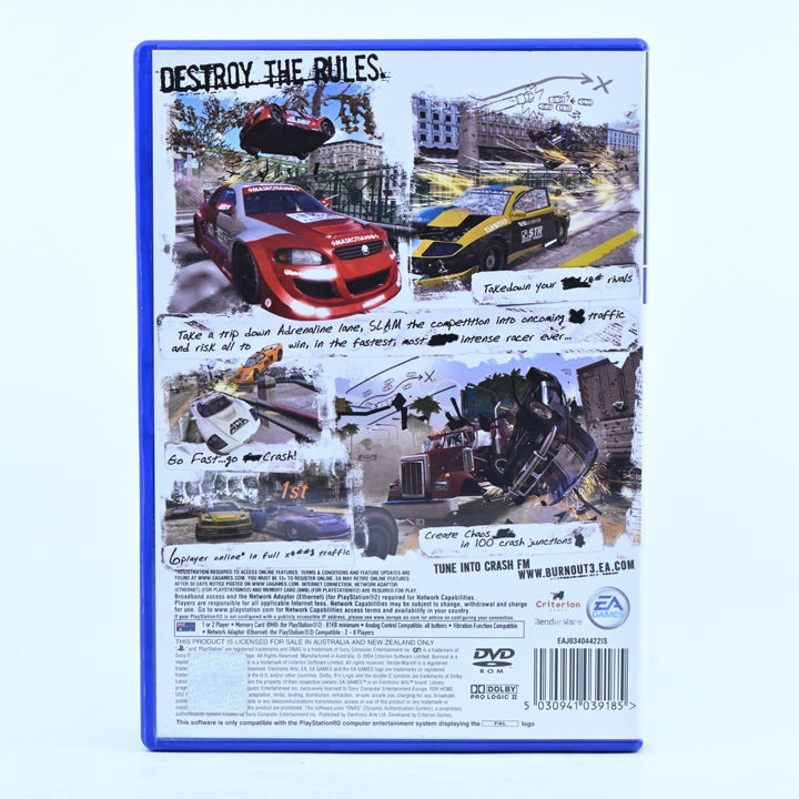 Burnout 3: Takedown - Sony Playstation 2 / PS2 Game + Manual - PAL - MINT DISC!