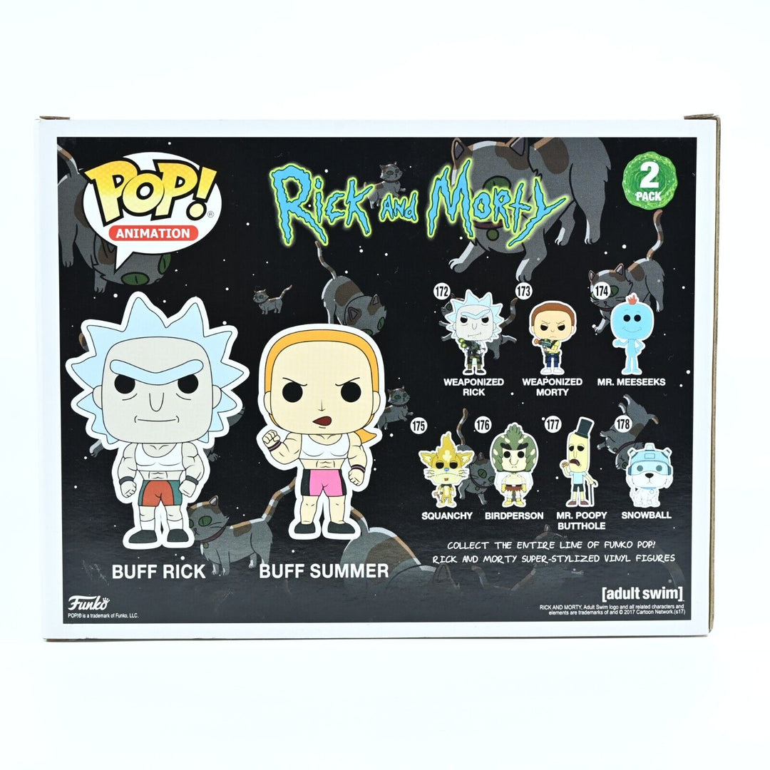 AS NEW! Buff Rick and Buff Summer - Rick and Morty Funko POP Vinyl - 2017