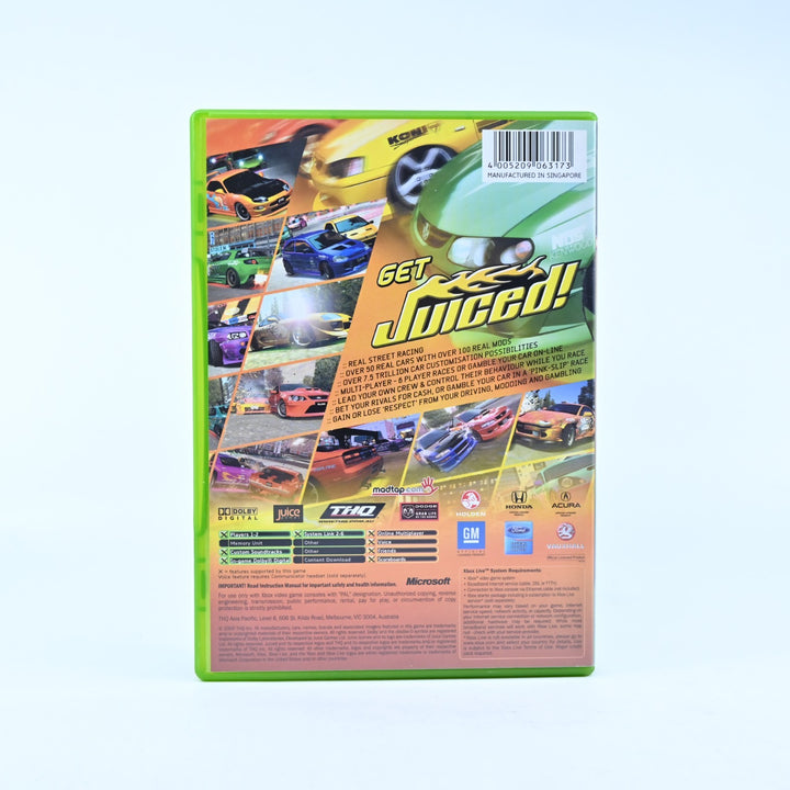 Juiced - Original Xbox Game + Manual - PAL - MINT DISC!