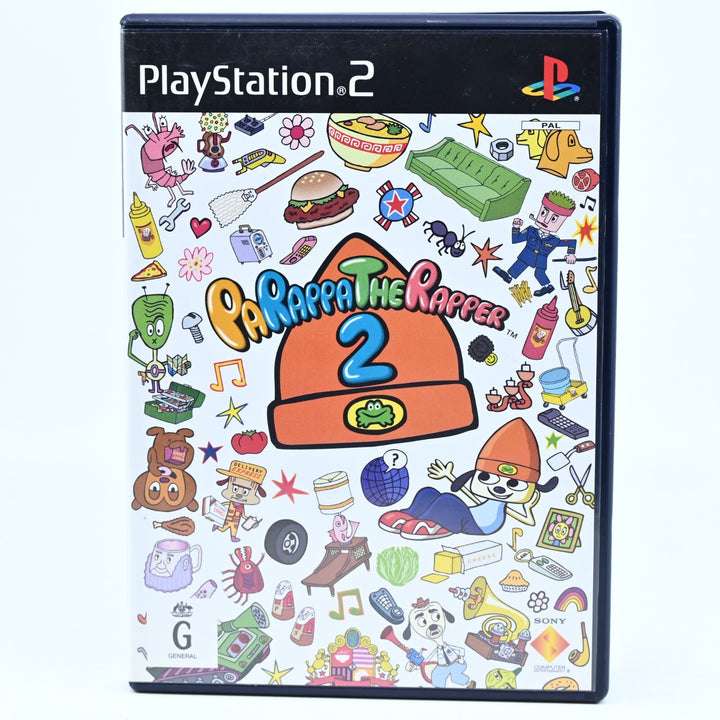 PaRappa The Rapper 2 - Sony Playstation 2 / PS2 Game + Manual - PAL - MINT DISC!