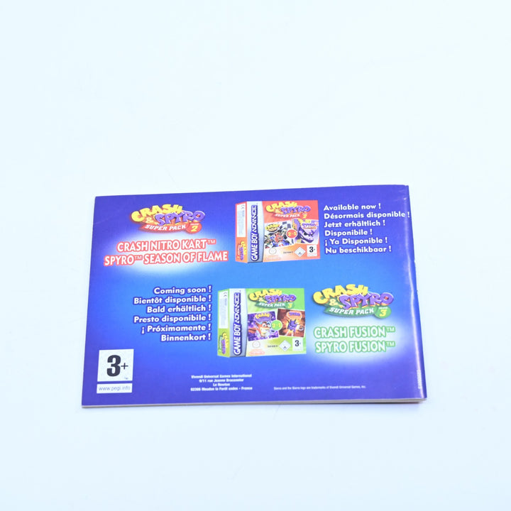 Crash & Spyro Superpack Vol 1 - GBA Boxed Game - PAL - FREE POST!
