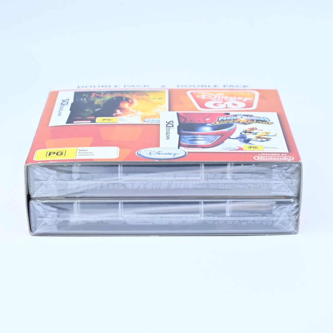 SEALED! Disney on the Go Double Pack - Narnia & Power Rangers - Nintendo DS Game