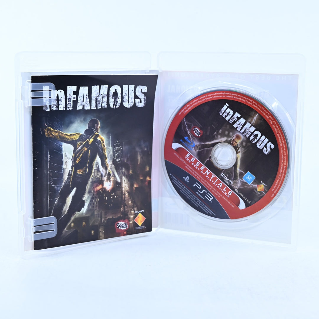 Infamous - Sony Playstation 3 / PS3 Game + Manual - MINT DISC!