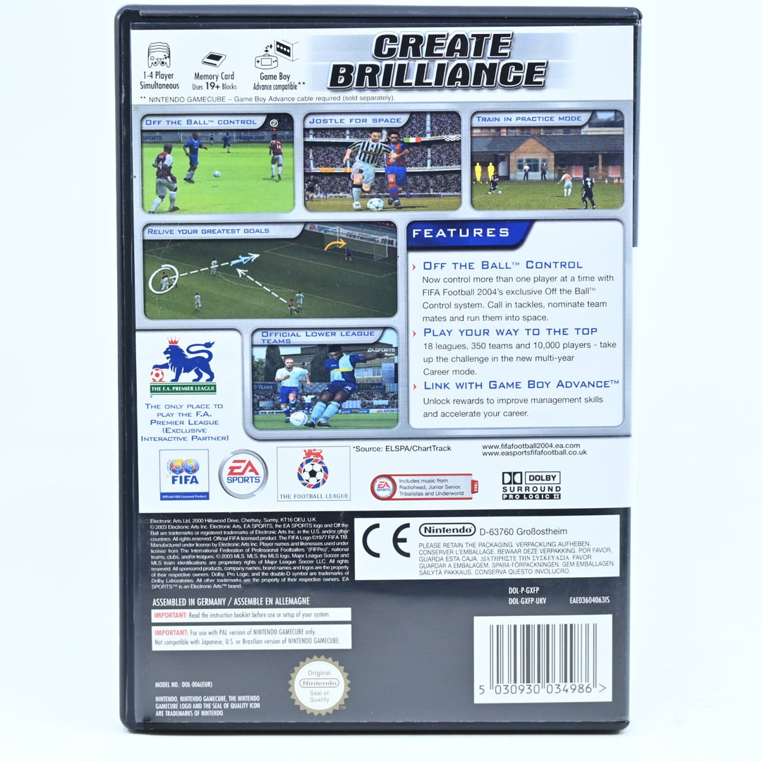 FIFA Football 2004 - Nintendo Gamecube Game - No Manual - FREE POST!