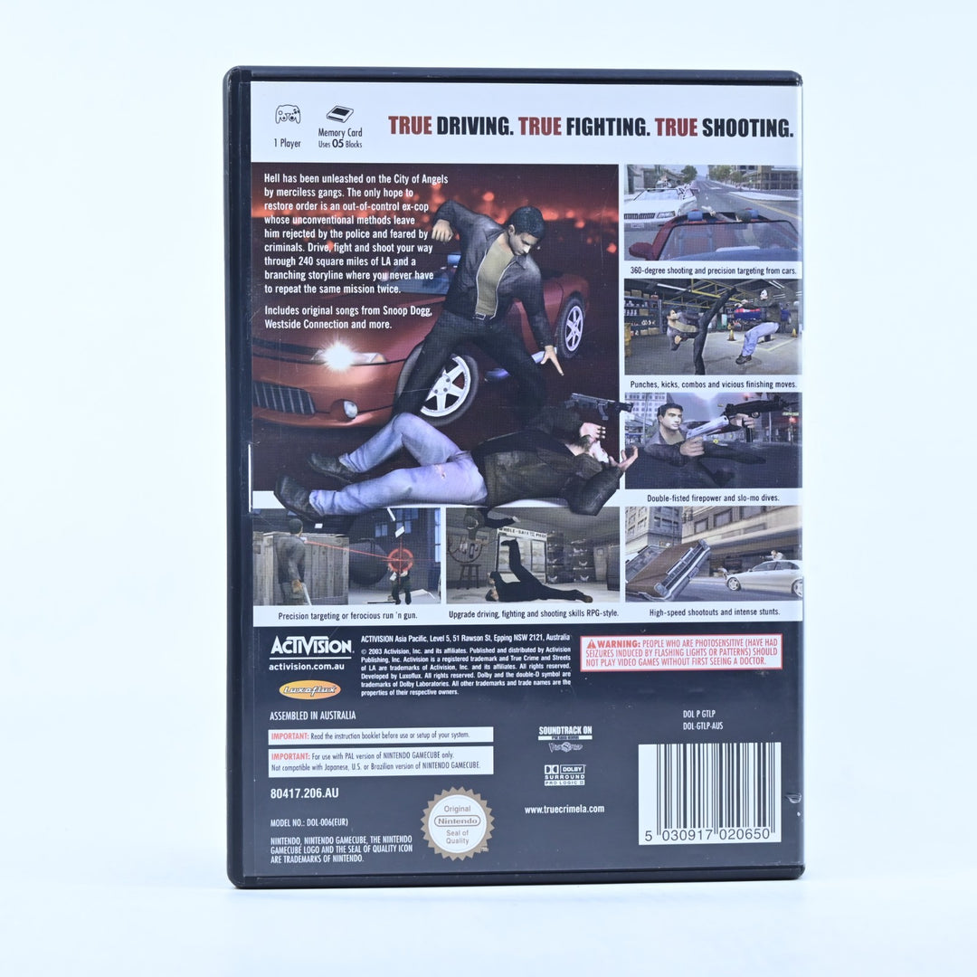 True Crime Streets of LA - Nintendo Gamecube Game + Manual - PAL - FREE POST!