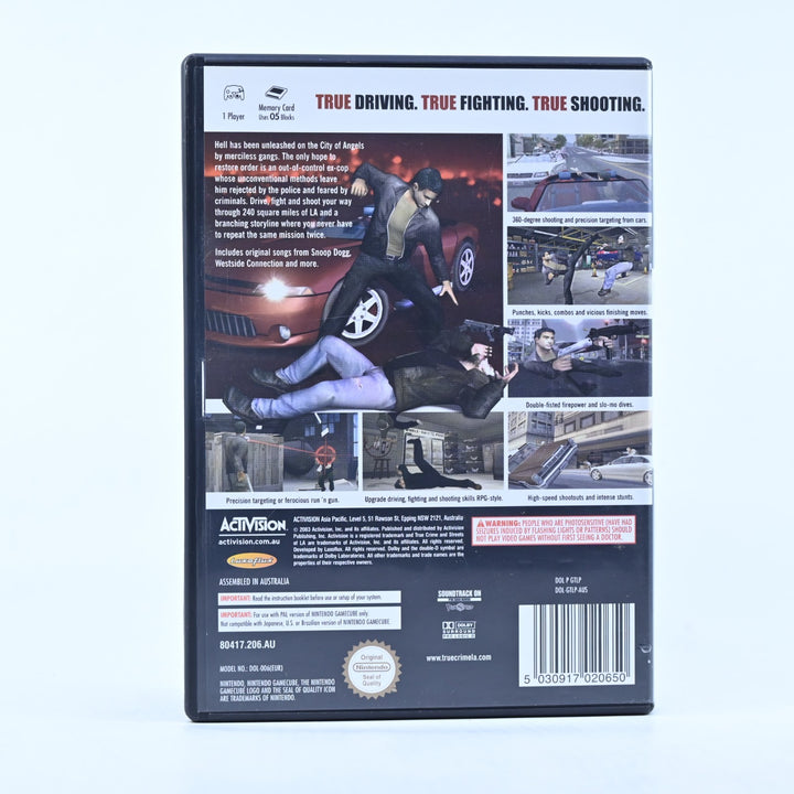 True Crime Streets of LA - Nintendo Gamecube Game + Manual - PAL - FREE POST!