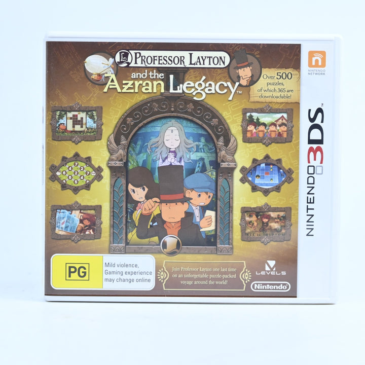 Professor Layton and the Azran Legacy - Nintendo 3DS Game - PAL + Manual