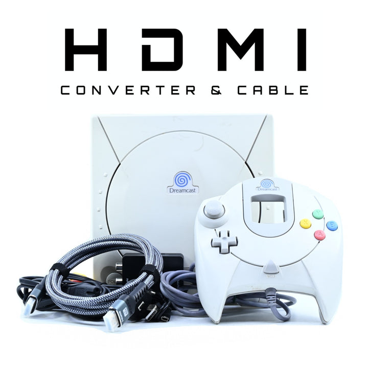 Sega Dreamcast Console - AUS PAL - recapped with Power/AV Cables and Controller