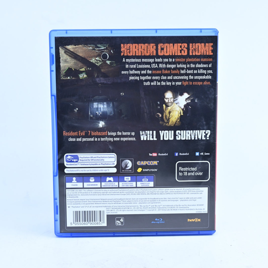 Resident Evil: Biohazard - Sony Playstation 4 / PS4 Game - FREE POST!