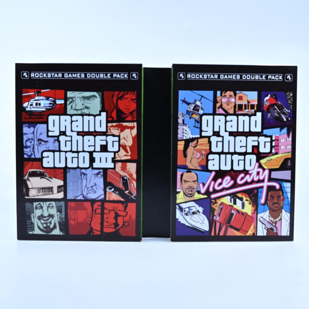 Grand Theft Auto Double Pack - Original Xbox Game + Manual - PAL - MINT DISC!