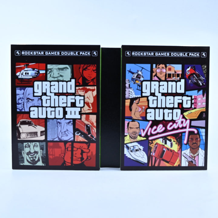 Grand Theft Auto Double Pack - Original Xbox Game + Manual - PAL - MINT DISC!