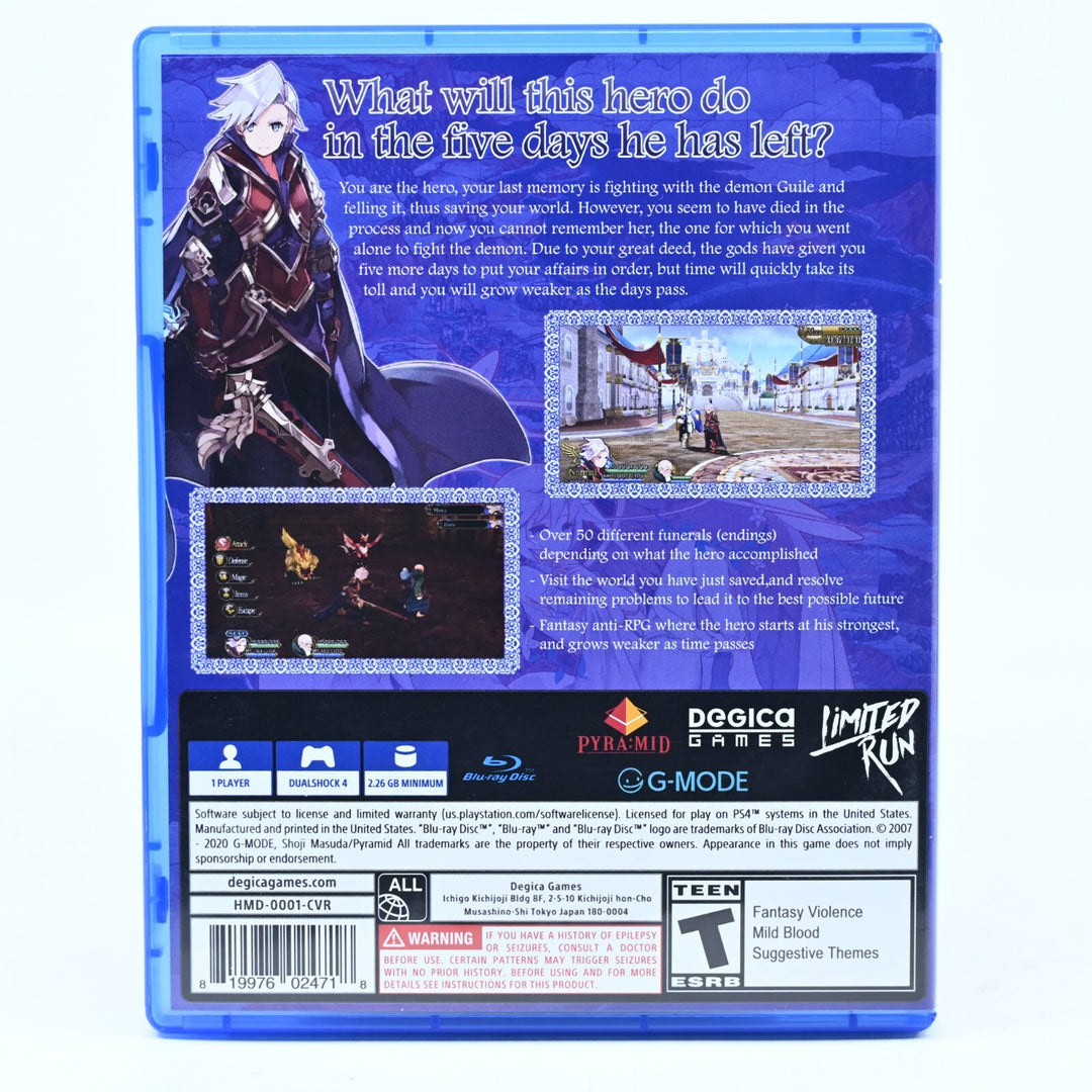 Hero Must Die Again - Sony Playstation 4 / PS4 Game - FREE POST!