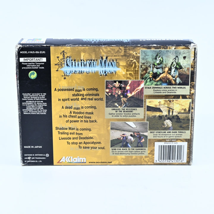 Shadow Man - N64 / Nintendo 64 Boxed Game - PAL - FREE POST!