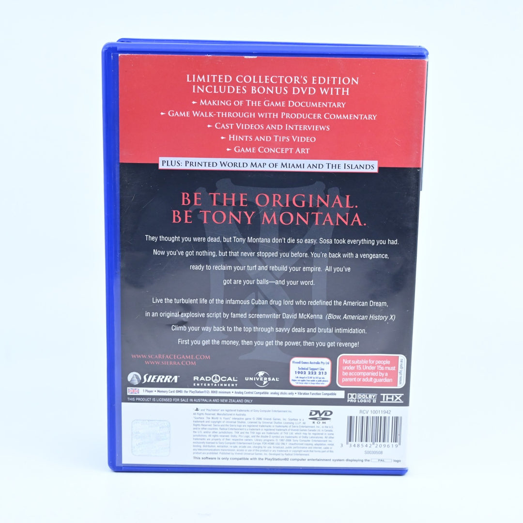 Scarface: The World Is Yours Collectors Edition - PS2 Game + Manual, Map & Bonus