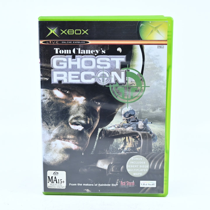 Tom Clancy's Ghost Recon - Original Xbox Game + Manual - PAL - MINT DISC!