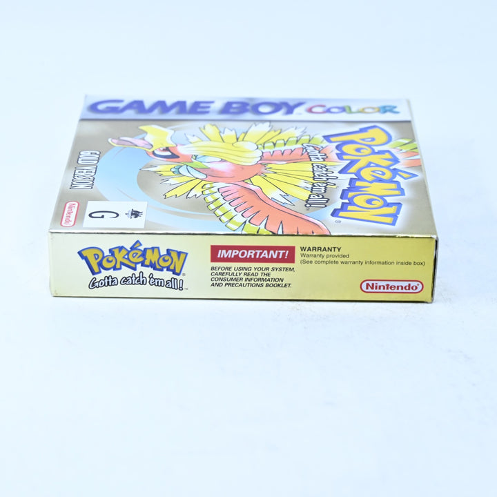 Pokemon Gold Version - Nintendo Gameboy Color Boxed Game - PAL - NEW BATTERY!