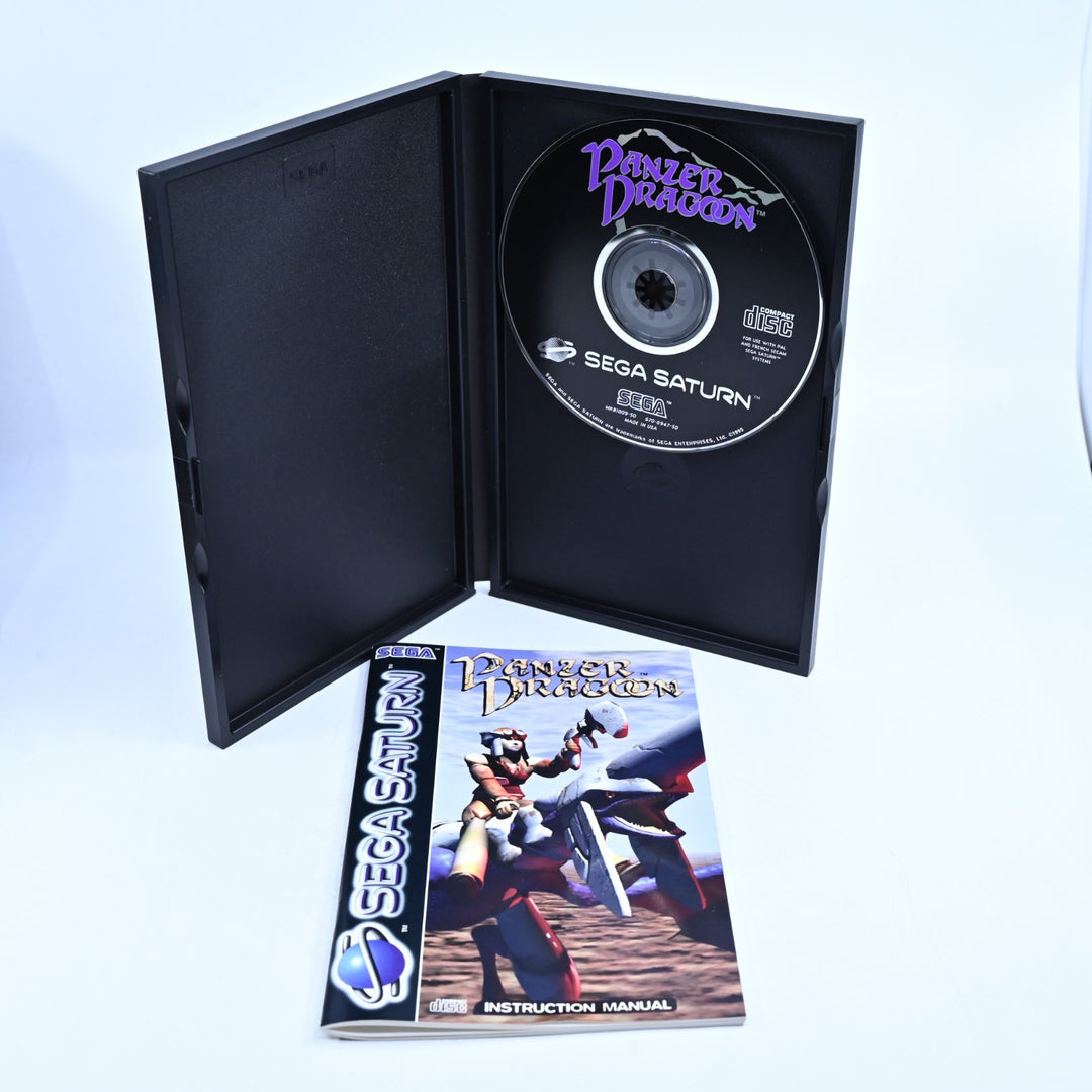 LIKE NEW! Panzer Dragoon - Sega Saturn Game + Manual - PAL - MINT DISC!
