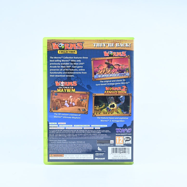 Worms Collection - Xbox 360 Game + Manual - PAL - MINT DISC!