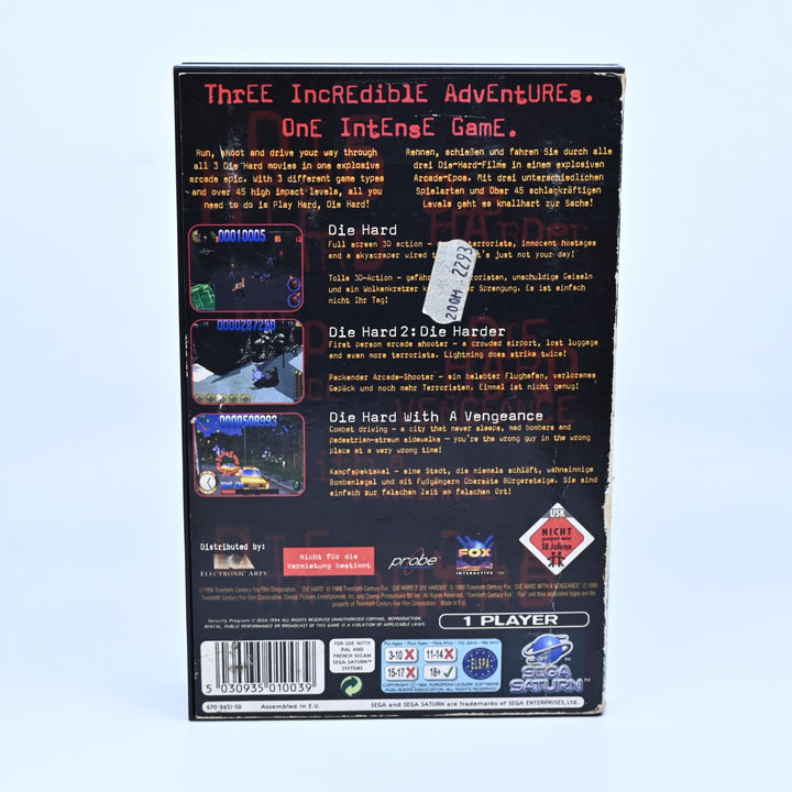 Die Hard Trilogy - Sega Saturn Game - PAL - MINT DISC!