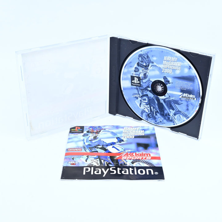 Jeremy McGrath Supercross 2000 - Sony Playstation 1 / PS1 Game + Manual - PAL