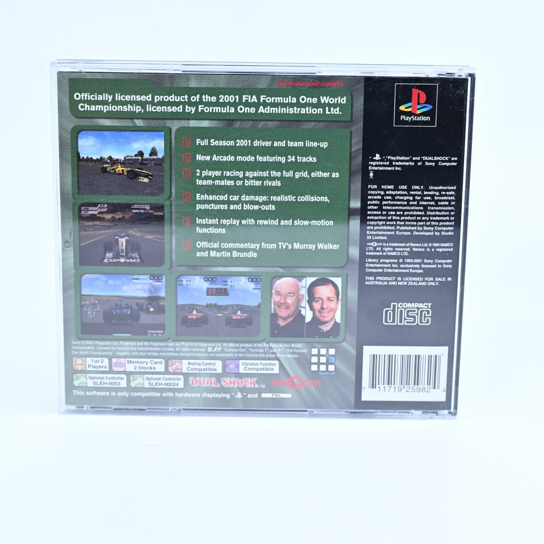 Formula One 2001 - Sony Playstation 1 / PS1 Game + Manual - PAL - MINT DISC!