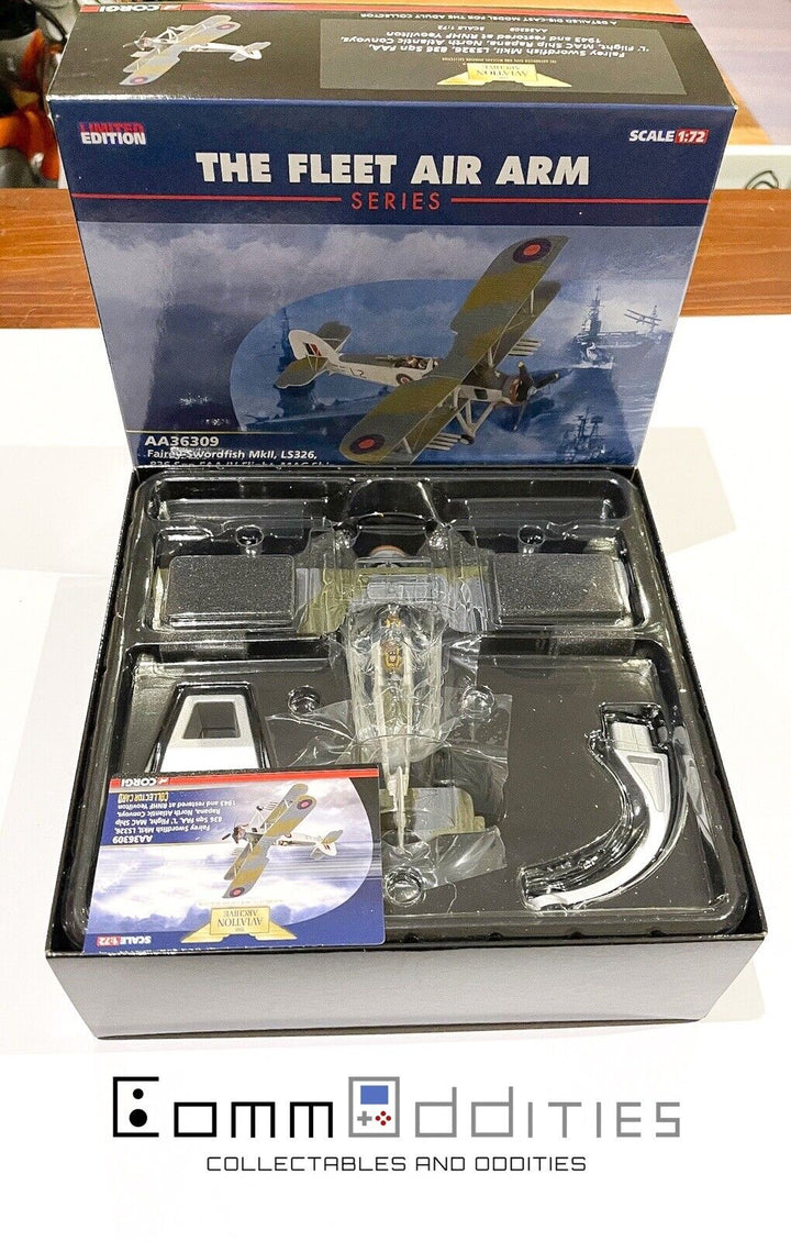 AS NEW! CORGI FLEET AIR ARM SERIES FAIRLEY SWORDFISH AA36309 Plane