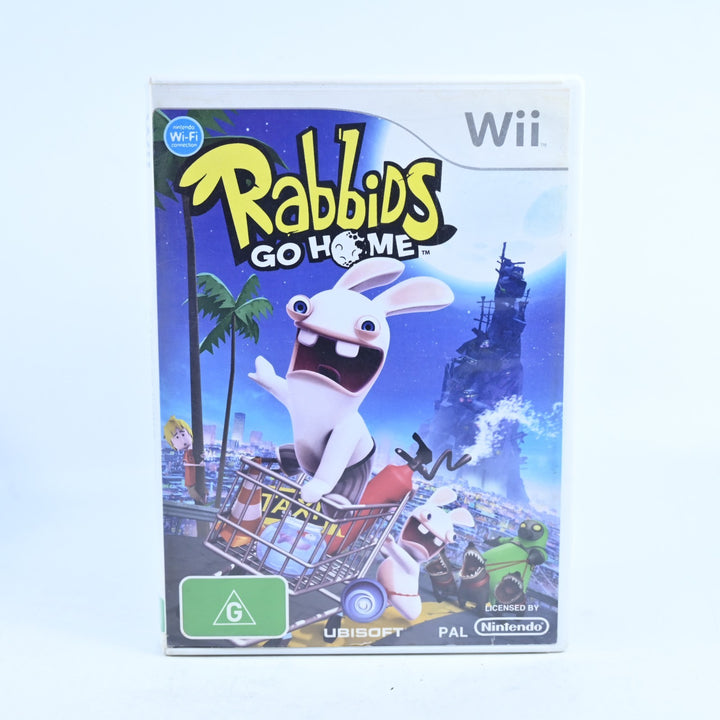 Rabbids Go Home - Nintendo Wii Game + Manual - PAL - MINT DISC!