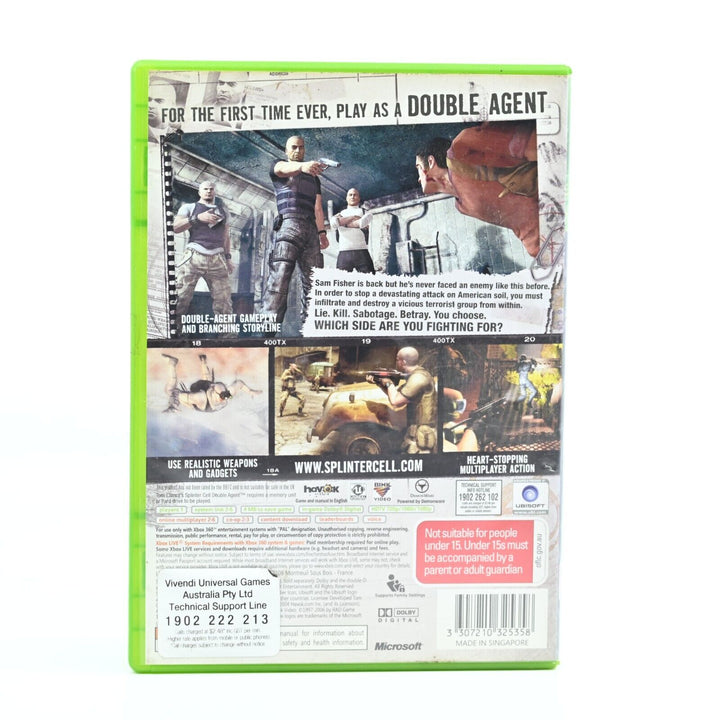 Tom Clancy's Splinter Cell: Double Agent - Xbox 360 Game - PAL - MINT DISC!