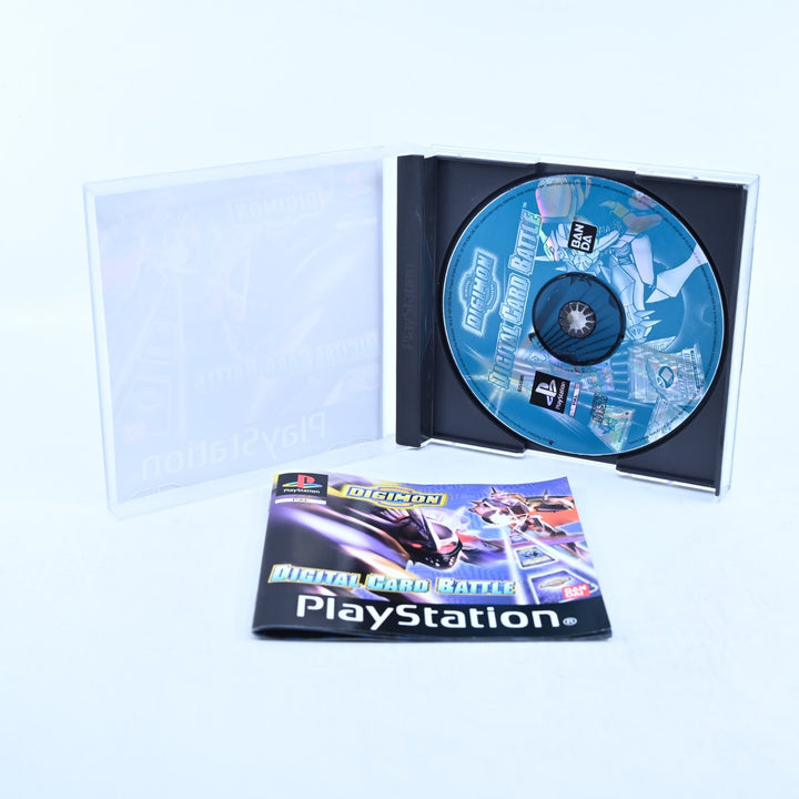 Digimon Digital Card Battle - Sony Playstation 1 / PS1 Game + Manual - PAL